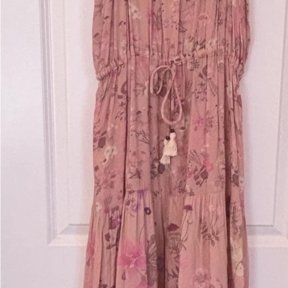 🌸SPELL & THE GYPSY COLLECTIVE WILD BLOOM STRAPPY DRESS - BLUSH PINK SZ MEDIUM🌸 - Picture 4 of 4